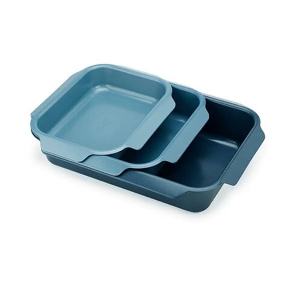 Rostningsplattor - Joseph Joseph - Nest - Set om 3 - Kolstål - Stapelbara