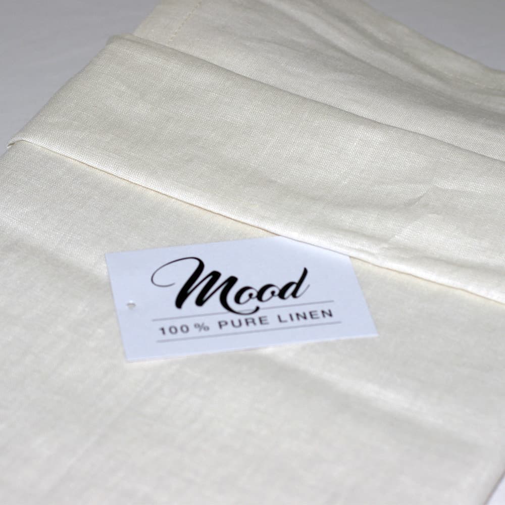NG Baby Bed set Mood Ivory 100 % linen duvet cover cot