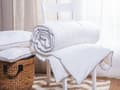 Pikkukuva 2 / 9: Peitto 220 x 240 cm japara-puuvillapäällinen mikrokuitutäyte 2 hlö konepestävä 9 TOG