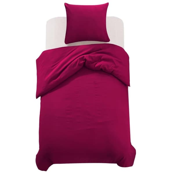 vidaXL Bäddset vinröd 155x220/80x80 cm