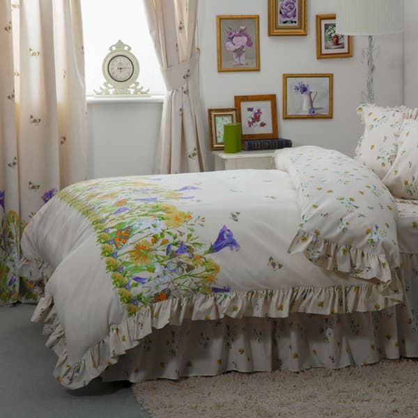 Belledorm Bluebell Meadow Duvet Cover Ivory Single