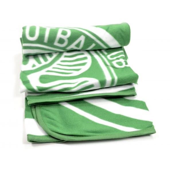 Celtic FC Fleece Blanket Green/White One Size