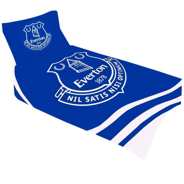 Everton FC Pulse Single Duvet Set Blue Single