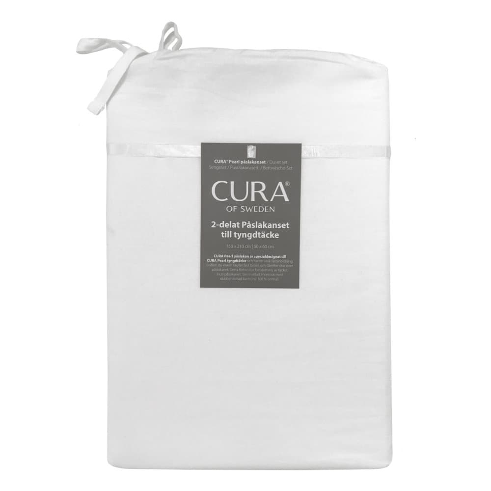 CURA of Sweden Påslakanset Vit