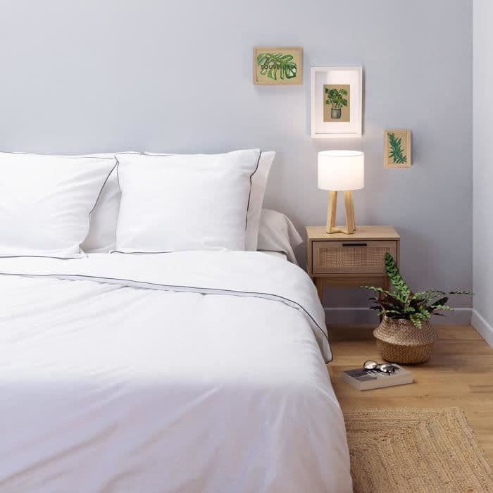 KÆRLIGHED HOME Dynetæppe Bomuld Satin 240x260cm Hvid