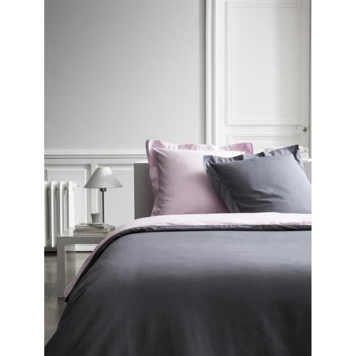 Sengesæt 240X260 2 personer To-tone lyserød percale PREMIUM