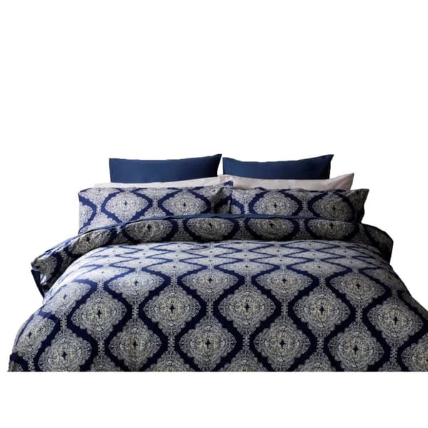Belledorm Ava Duvet Cover Set Navy Superking