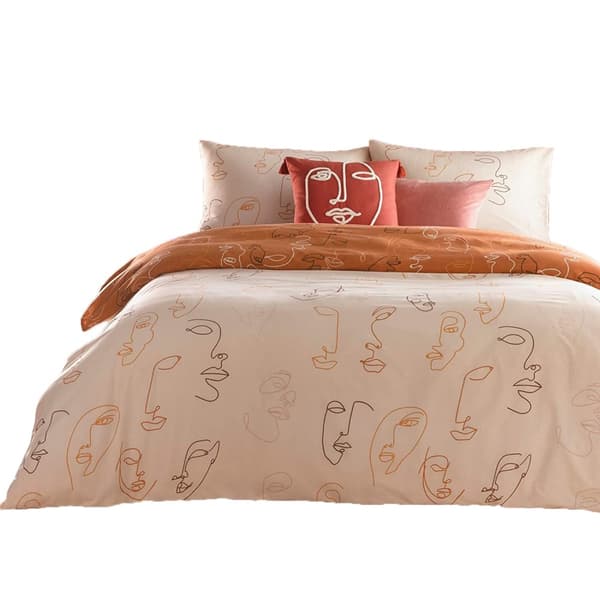Furn Kindred Abstract dynebetrækssæt Apricot Double