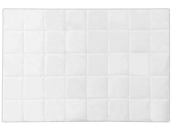 Peitto valkoinen japara-puuvilla 135 x 200 cm mikrokuitu täyte konepestävä ympärivuotinen