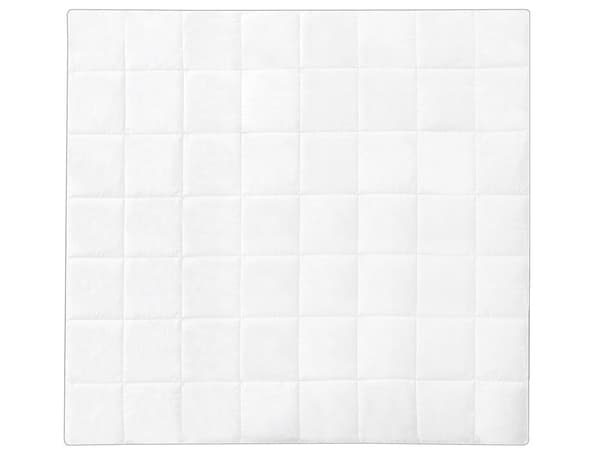 Peitto valkoinen japara-puuvilla 200 x 220 cm 2 hengelle mikrokuitu täyte konepestävä ympärivuotinen