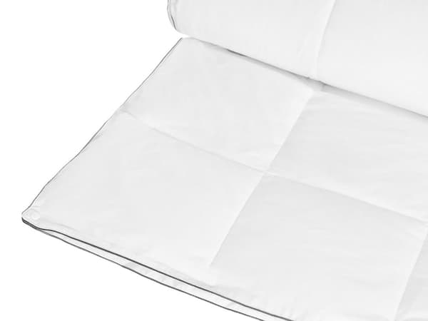 Peitto valkoinen japara-puuvilla 155 x 220 cm mikrokuitu täyte konepestävä ympärivuotinen