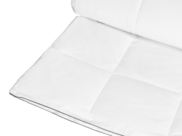 Täcke Vit Japara Bomull Mikrofiberfyllning Enkel Storlek 135 x 200 cm Året-runt Quiltad Maskintvättbar