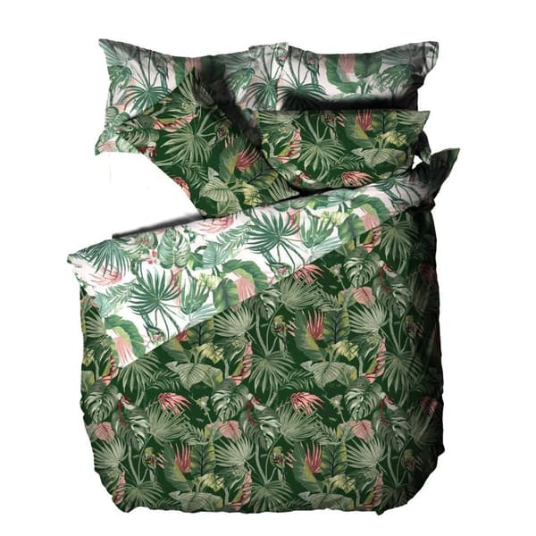 Furn Amazonia Rainforest dynebetrækssæt Jade Green Single
