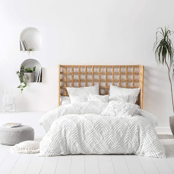 Linen House Palm Springs Chenille Ogee Duvet Cover Set