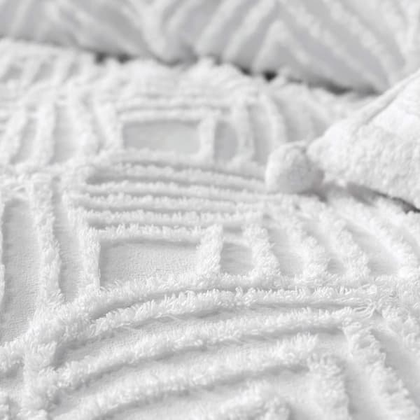 Linen House Palm Springs Chenille Ogee Duvet Cover Set