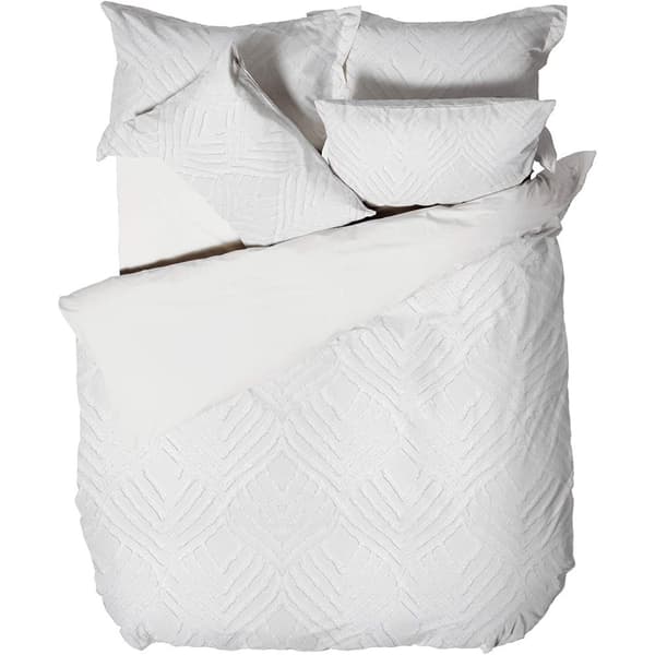 Linen House Palm Springs Chenille Ogee Duvet Cover Set