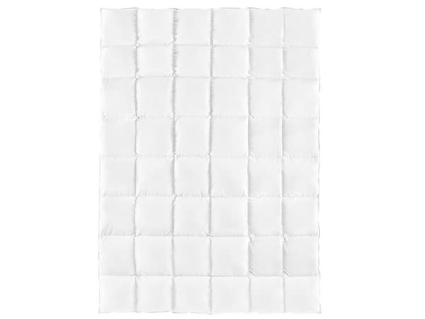 Duntäcke Vit Japara Bomull Enkel Storlek 155 x 200 cm Dunfyllning Quiltad Sängkläder Sovrum