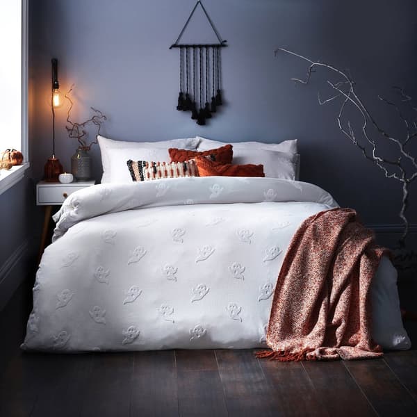 The Linen Yard Spøgelse Tufted Halloween dynebetræk sæt
