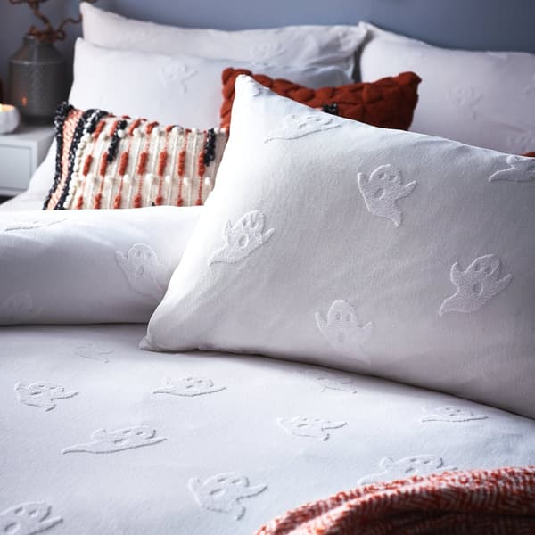 The Linen Yard Spøgelse Tufted Halloween dynebetræk sæt