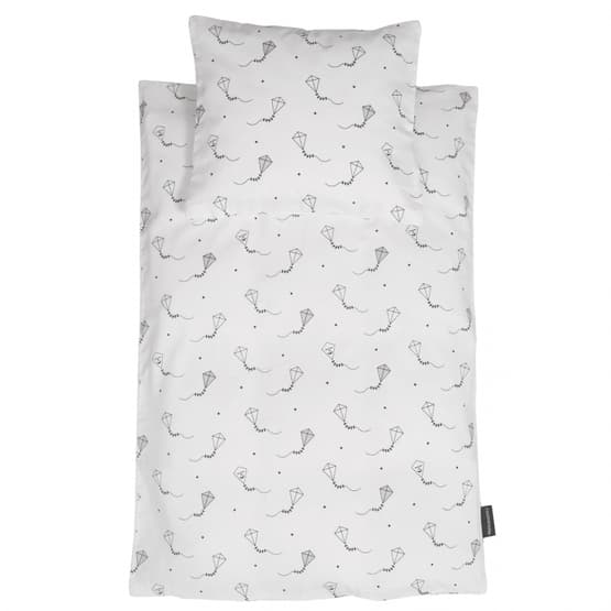 Roommate - Kite bäddset - Junior White/Black