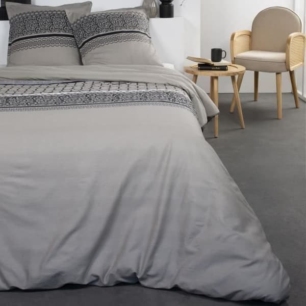 IDAG Rosalie - Bäddset - Bomull - 2 personer - 240 x 260 cm - Rosa Tryck