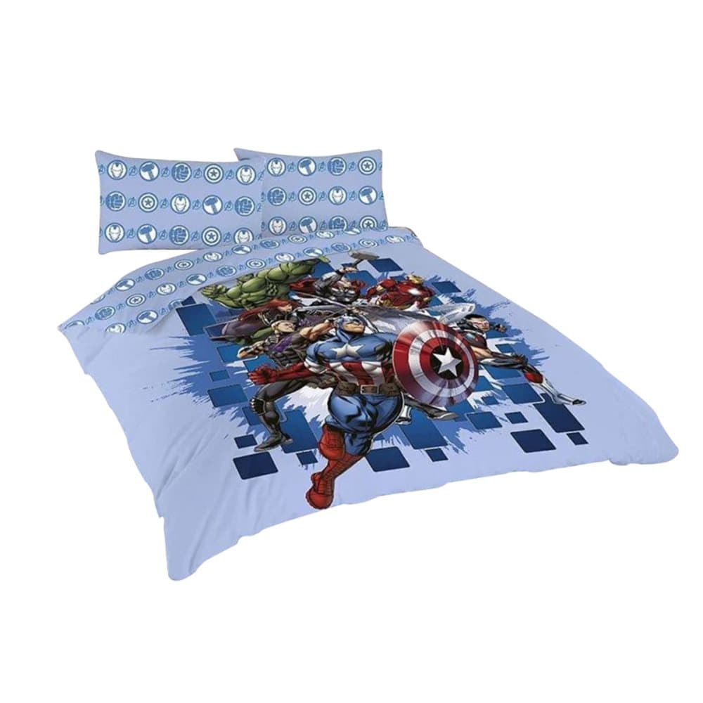 Marvel Avengers Attack Panel Påslakan Set