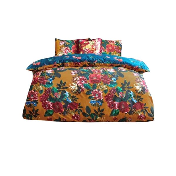 Furn Nadya Floral Duvet Cover Set Amber Single