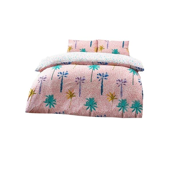 Style Lab Palmtropolis-sæt med dynebetræk Pink Single