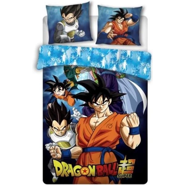 Barnsängkläder i ekologisk bomull Dragon Ball - Märke - Modell - Blå - Naturlig - Barn