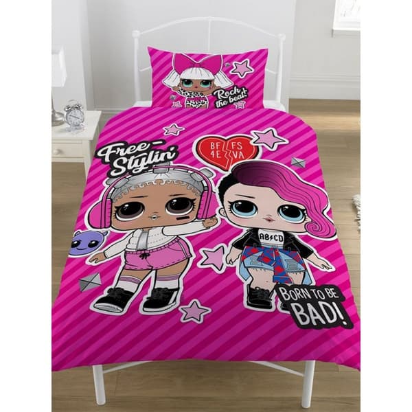 LOL Surprise Free Stylin Påslakan Set Pink Single