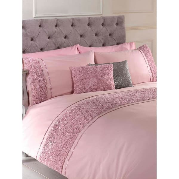 Rapport Limoges Rose Ruffle Duvet Cover Set