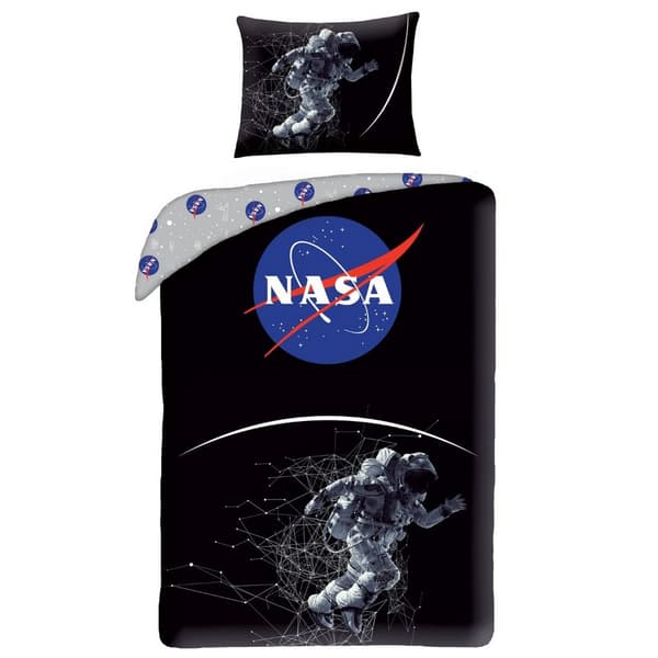 NASA Astronaut dynebetrækssæt Black/Grey/Blue Single
