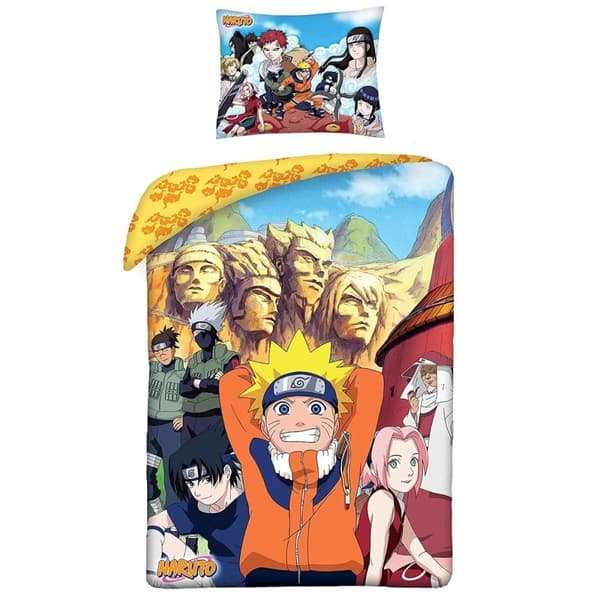 Naruto Påslakan i bomull Multicoloured Single