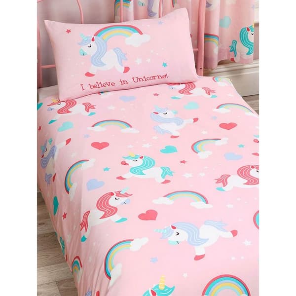 Bedding & Beyond Childrens/Kids I Believe In Unicorn Duvet Cover Set