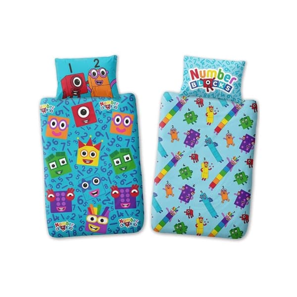 Numberblocks Meet The Number Blocks Duvet Cover Set Blue/Multicoloured Single Numberblocks Meet The Number Blocks Duvet Cover Set Blue/Multicoloured Single