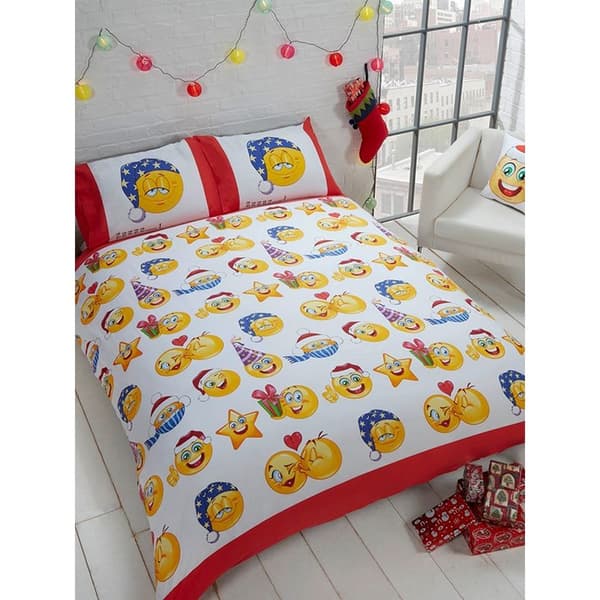 Rapport Emoji Christmas Påslakan Set