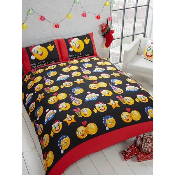 Rapport Emoji Christmas Påslakan Set