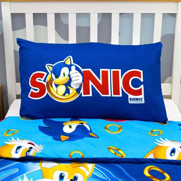 Sonic The Hedgehog Speed Knuckles Tails Sengetøy Sengesett 135x200+74x48cm