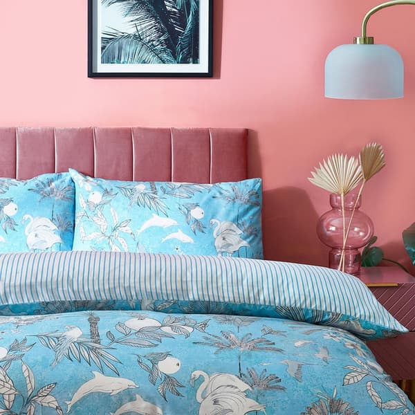 Furn Colony Palm Leaf Duvet Cover Set