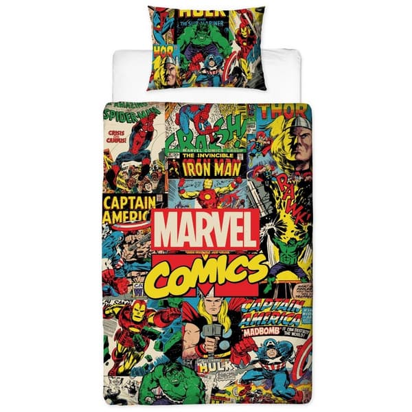 Marvel Comics Duvet Cover Set Multicoloured Single