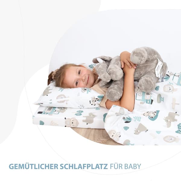 Babysängkläder set 90 x 120 cm - barnsängkläder Babysängkläder med örngott 60x40 gjorda av bomull Afrika