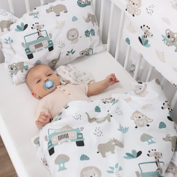 Babysängkläder set 90 x 120 cm - barnsängkläder Babysängkläder med örngott 60x40 gjorda av bomull Afrika