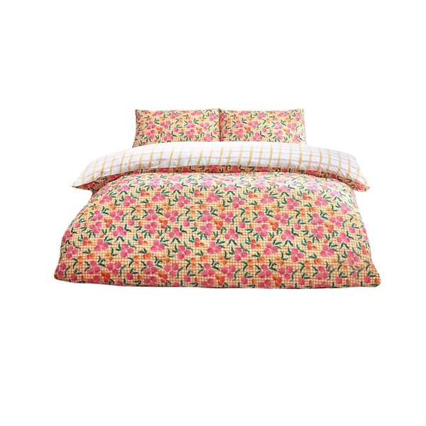 Style Lab Juicy Checked Duvet Cover Set Multicoloured Single