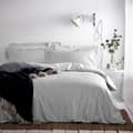 Miniatyrbild 2 av 2: The Linen Yard Hebden Melange Stripe Duvet Cover Set