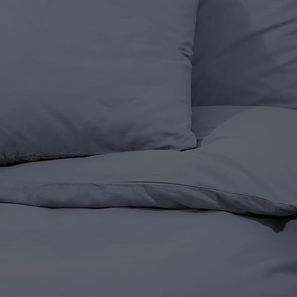 vidaXL Bäddset antracit 225x220 cm bomull