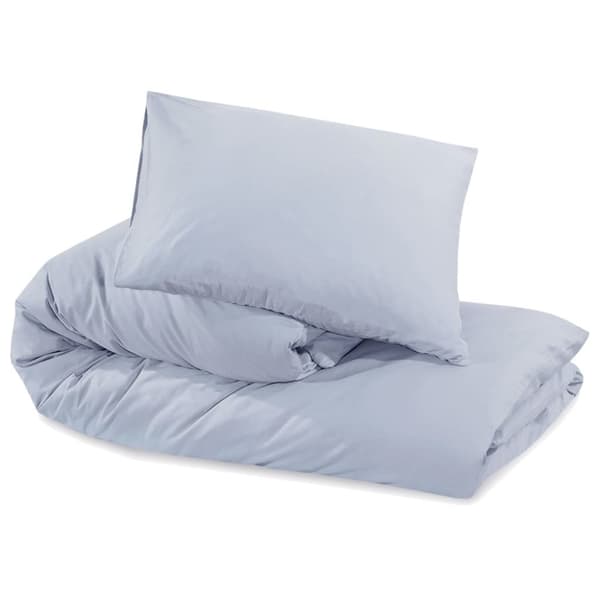 vidaXL Pussilakanasetti harmaa 260x240 cm puuvilla