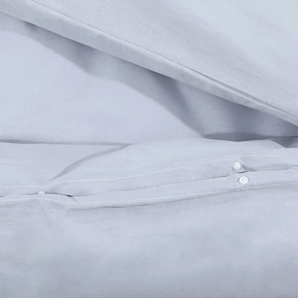 vidaXL Pussilakanasetti harmaa 260x240 cm puuvilla