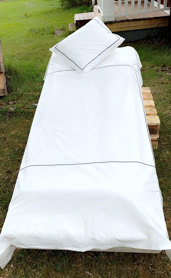 Påslakan, percale T 320, 100% bomull