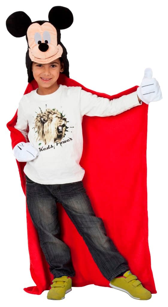 Musse Pigg Lyx Poncho med huva