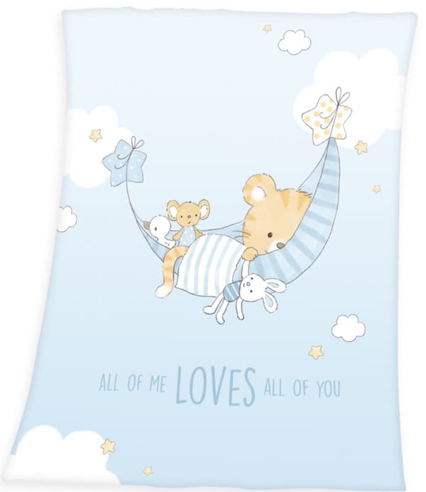 Babybest Lilla Tiger Fleecefilt - 75 x 100 cm